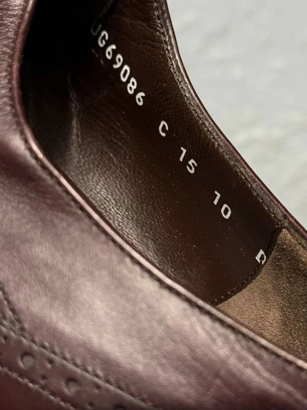 SALVATORE FERRAGAMO BROWN WINGTIP LEATHER SHOES LAVORAZIONE ORIGINALE